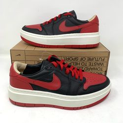 Nike Air Jordan 1 low Elevate SE Bred 9 mens 10.5 womens Deadstock