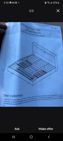 3 Drawer King Size frame