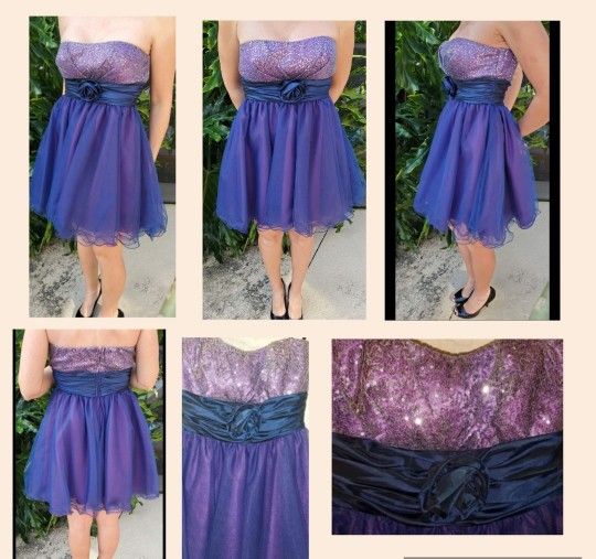 Like New, Size 5, Speechless, Tulled & Sequined Dress