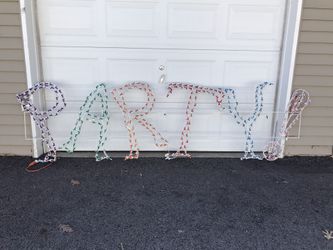 9ft Light Up “PARTY” Sign