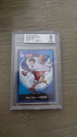 2026 dodger luffy promo becket graded 9