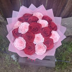 Valentines Day 18 Count Ribbon Roses🌹