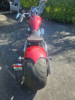 Pro street custom motorcycle
