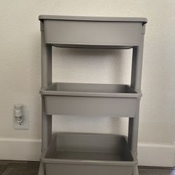 Three Tier Utility Cart Gray