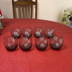 Miami Dolphin Glasses - 1970’s Set of 8