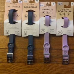 Dog collar, wild, one medium, and small