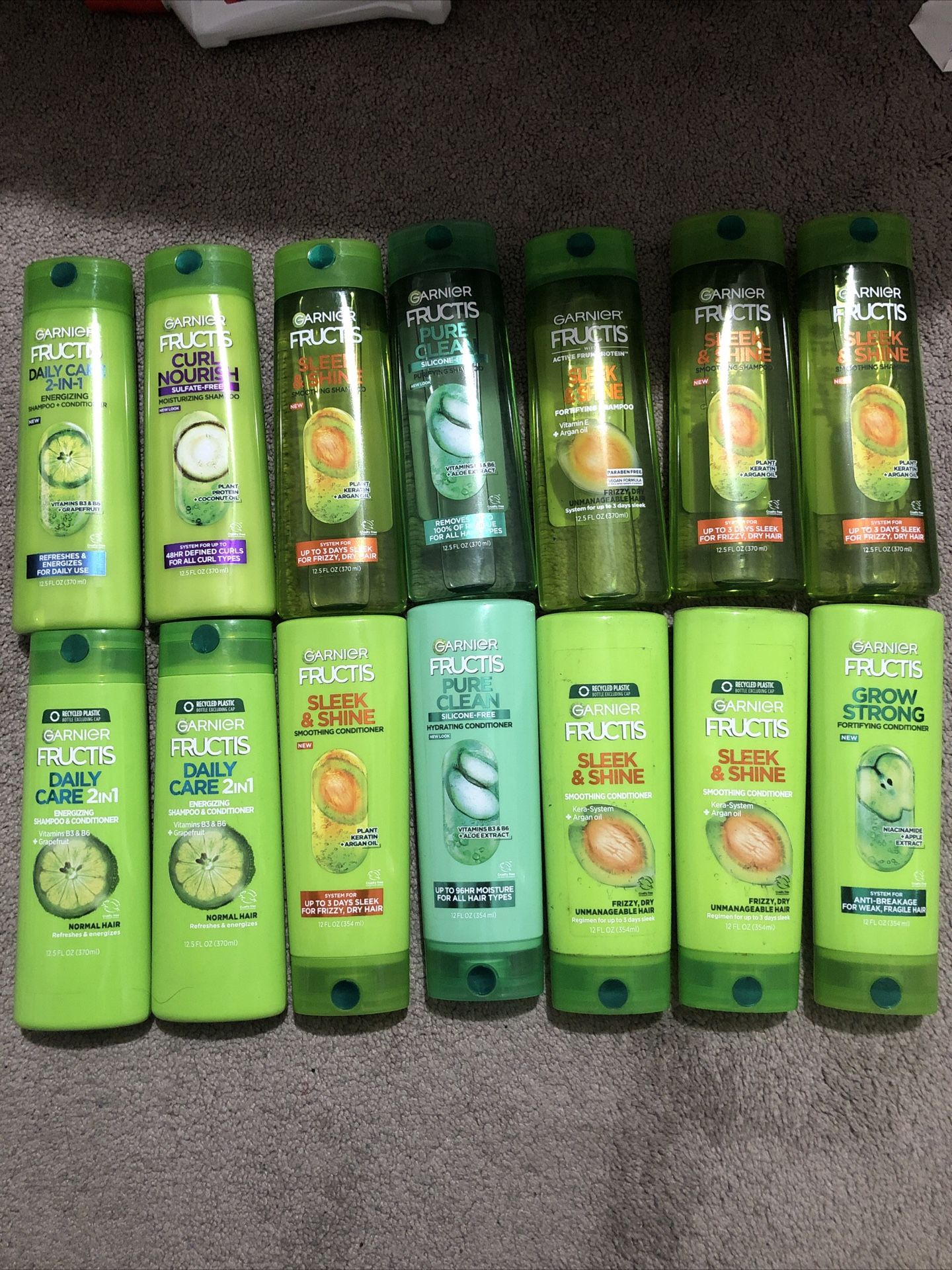 14 Garnier Fructis Shampoo & Conditioner