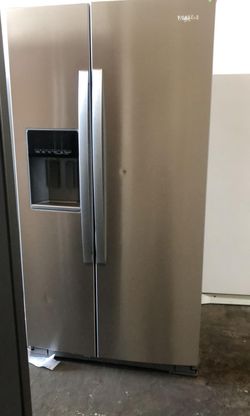 Whirlpool Side By Side Stainless Steel Counter Depth Fridge
