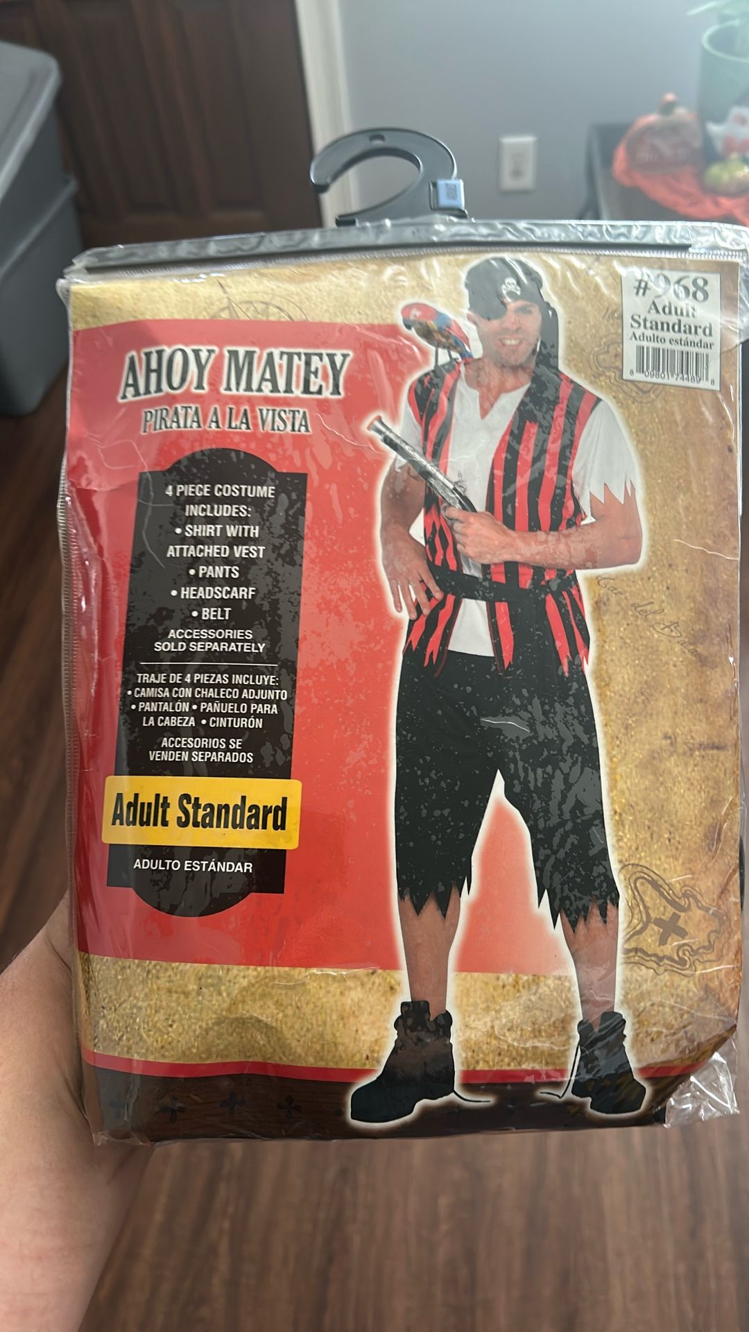 Ahoy Matey Adult Size XL Halloween Costume 