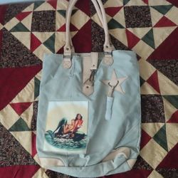 Vintage Addiction -  Sister MERMAIDs  - Canvas Tote