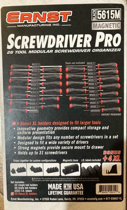 Ernst Screwdriver Pro 26-Tool Modular Organizer
