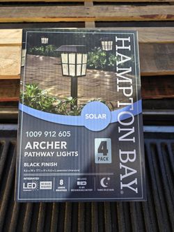 Hampton Bay Archer Pathway Led Lights 4 PACK