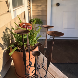 Wrought Iron Candle Holders