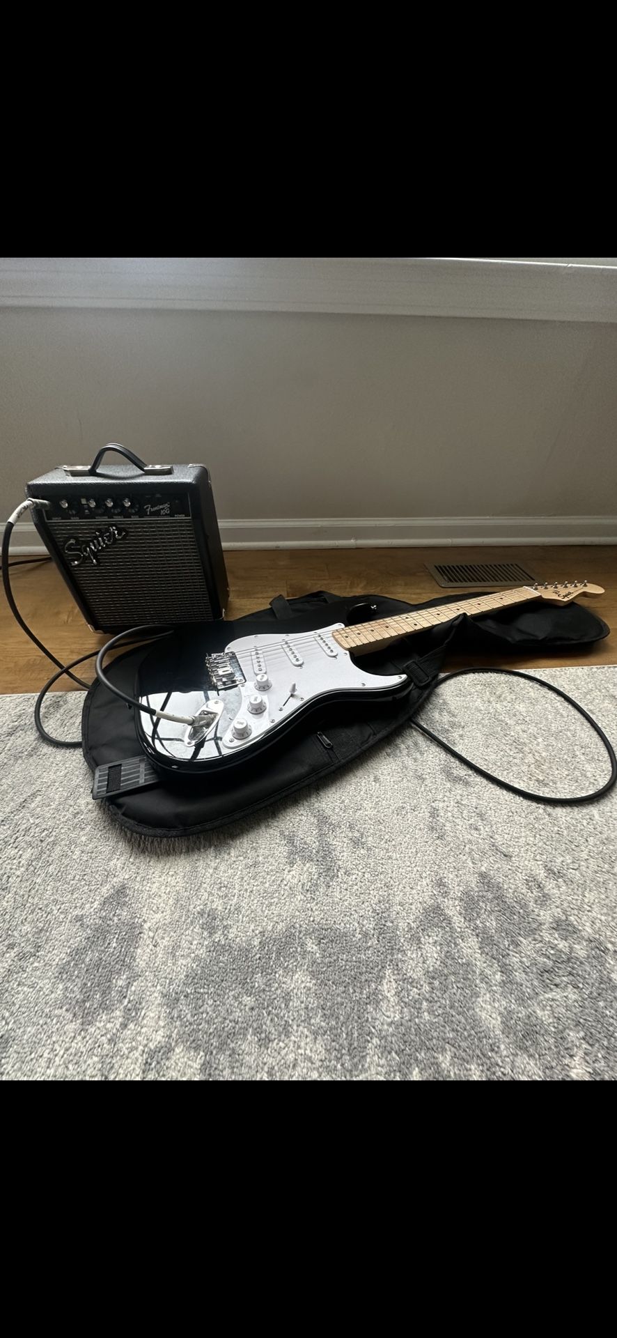 fender squier starter guitar set
