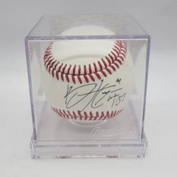 Bryce Harper Phillies Signed Auto Baseball PSA DNA Rookie Ball Label  Luke 1:37 + Case
