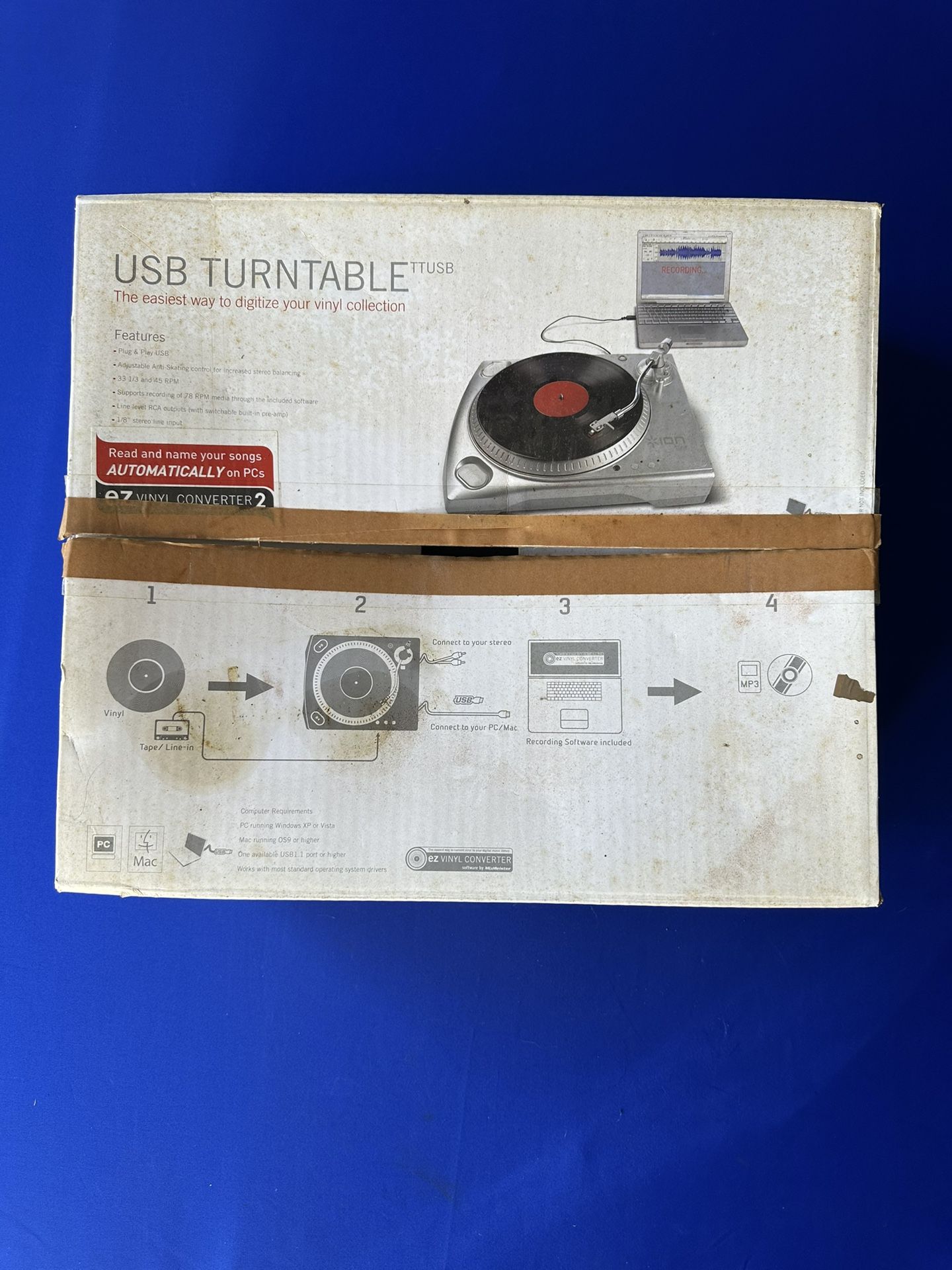 USB Turntable iTTUSB Digitize Your Vinyl Record Album