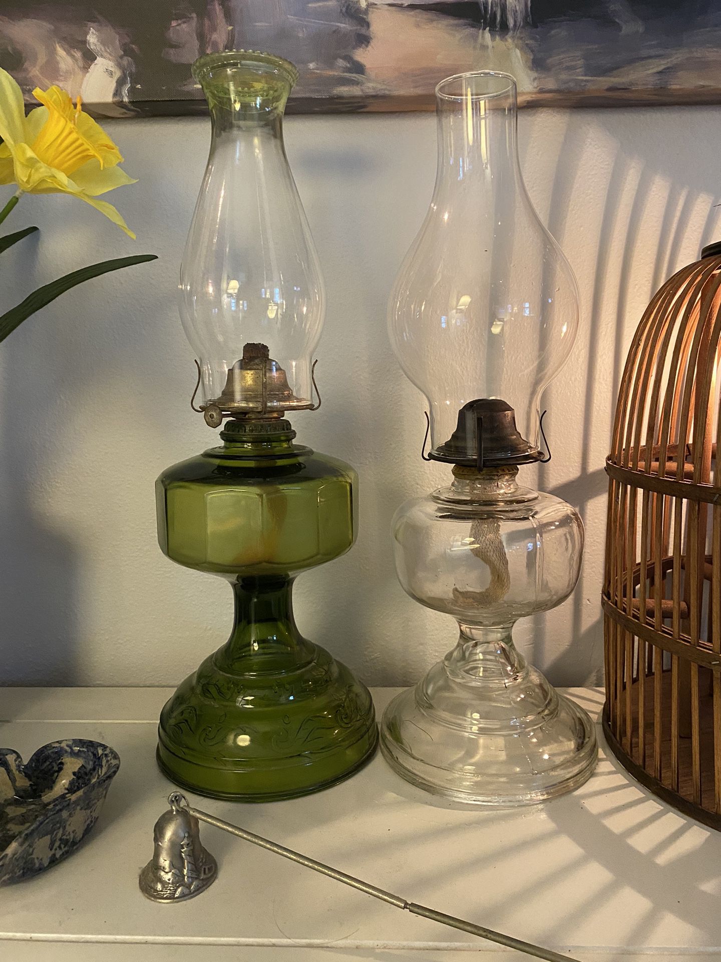 Vintage Hurricane Lamps + New Scented Oil & Extra Wick ~ Price Is For Each