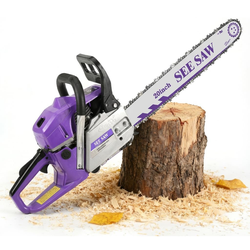 20-inch Gasoline Chainsaw, cordless Handheld Saw (20-inch purple)