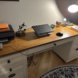 Office Desk And Bookshelves 