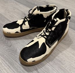 Steve Madden Cow Hair Ankle Boots – Men’s 8 – Real Fur – Brand New