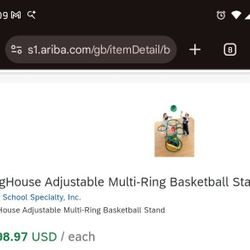 Multi Ring Basketball Stand