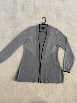 Seven Manor Gray Open-Front Cardigan Sweater