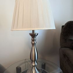 Lamp, Side Table and Chair
