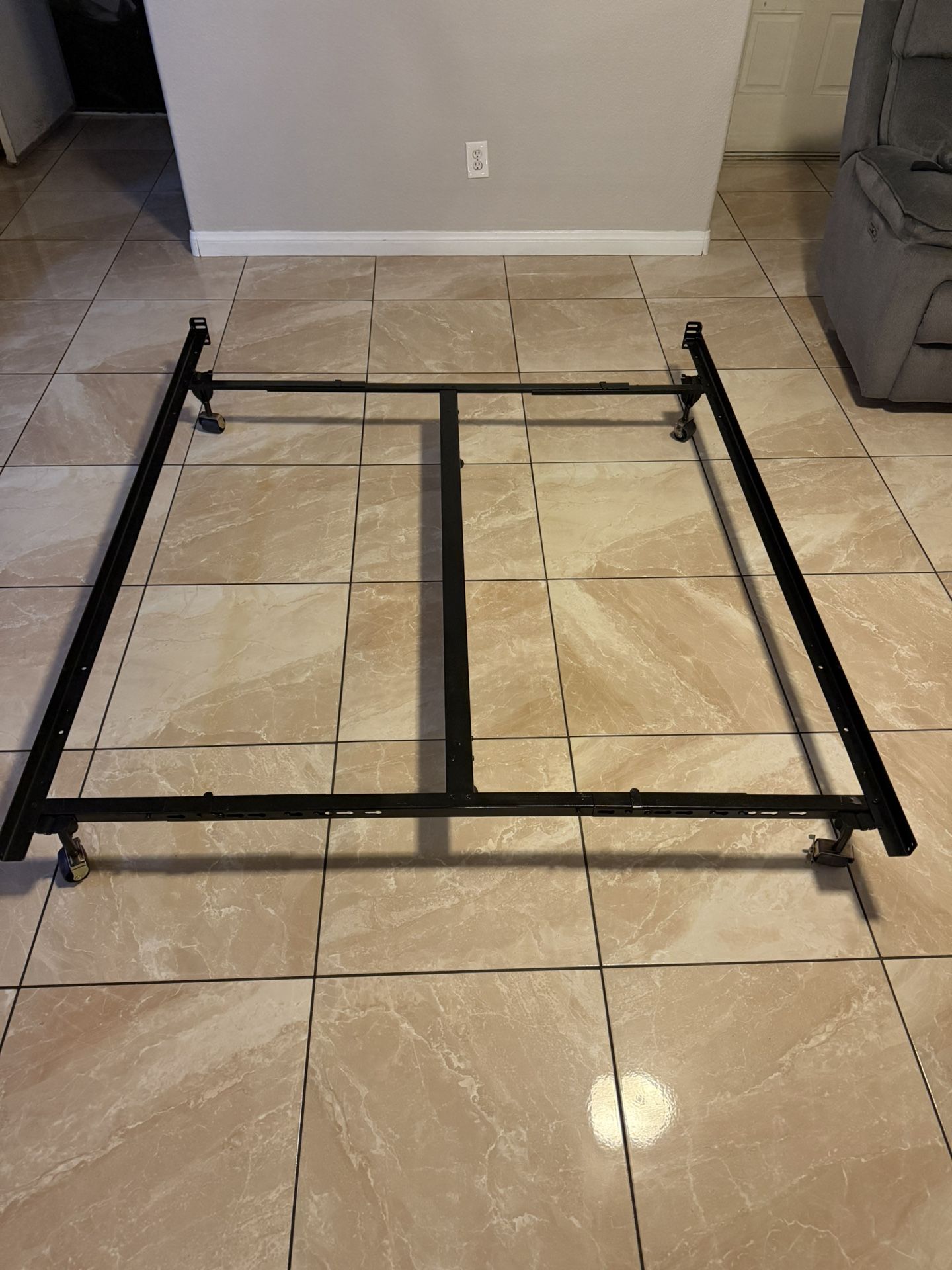 Metal bed frame king size