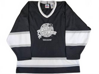 Vintage Planet Hollywood Vancouver Black Mesh HockeyJersey M