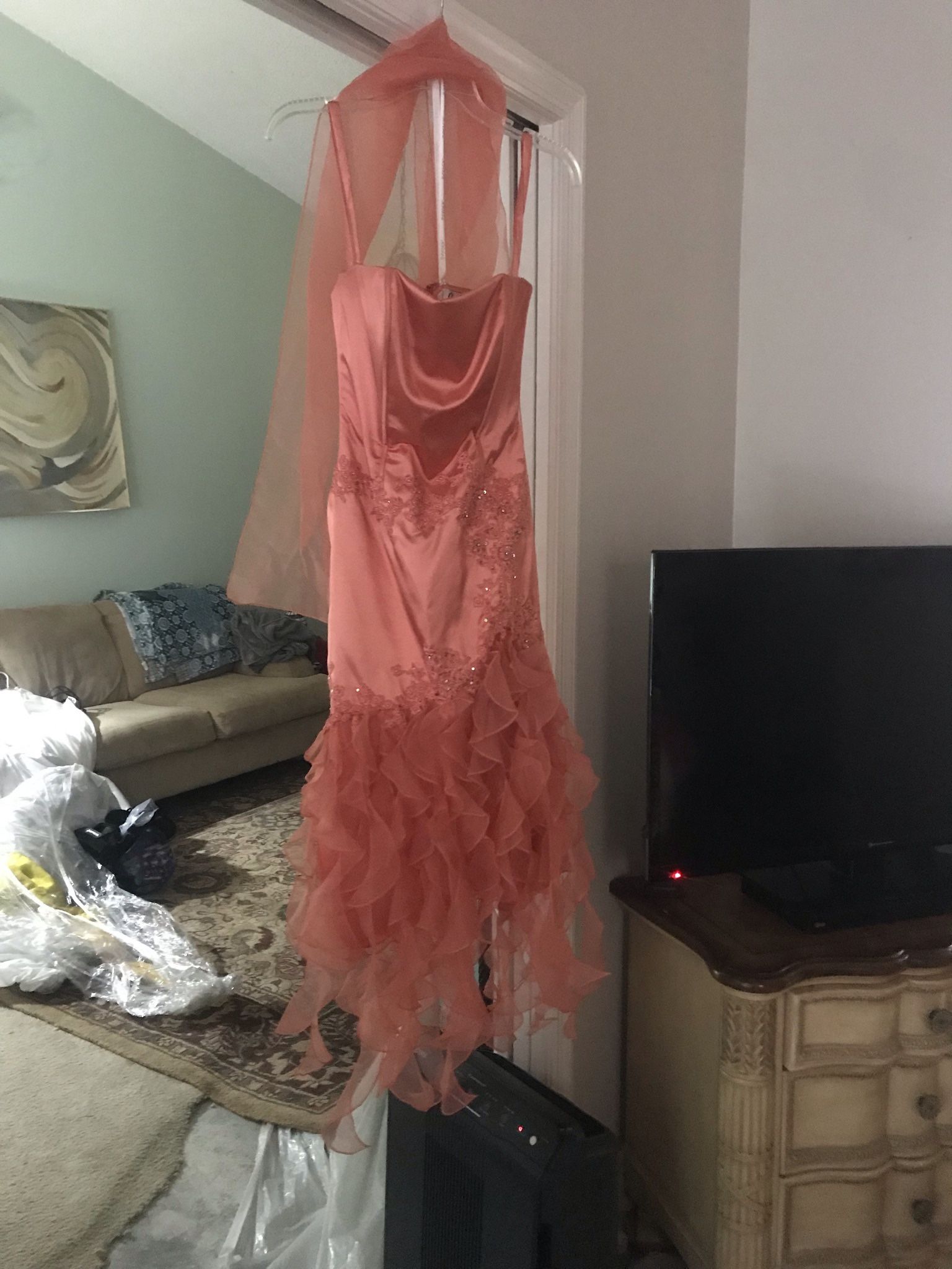 Jovani Beautiful Extraordinary Mermaid Dress… Wore In Pageants Size 3