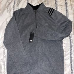 Adidas 3/4 Golf Zip Up Sweater Sz L
