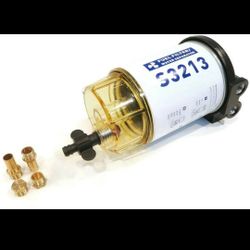 NEW FUEL FILTER/ WATER SEPARATOR Complete Kit for Parker Racor B32013, S3213, RK30475 Marine Mercury Outboard Boat Engine Water Separating