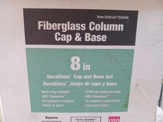 Fiberglass Column Cap and Base (2)