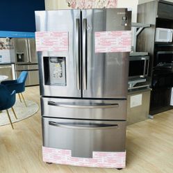 Samsung 28-cu ft 4-Door French Door Refrigerator with Ice Maker