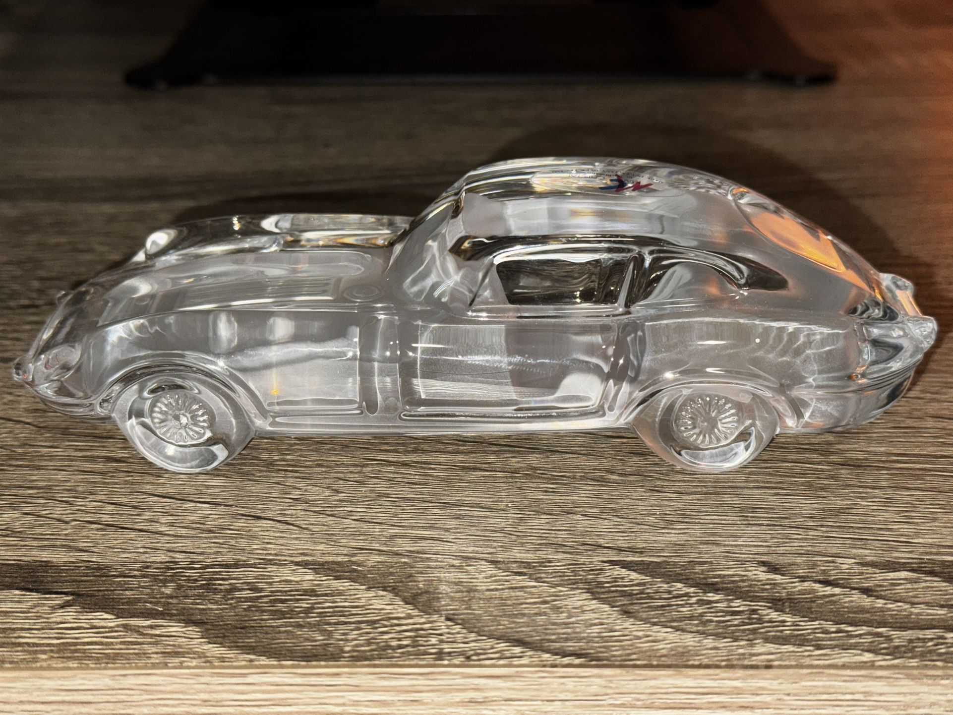 Jaguar E-type 24% Lead Crystal Ornament Paperweight Magic Cristal Nachtmann