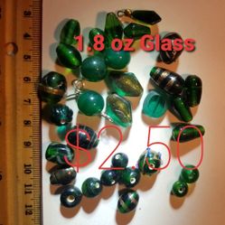 Green Crystal/Glass Bead Collection