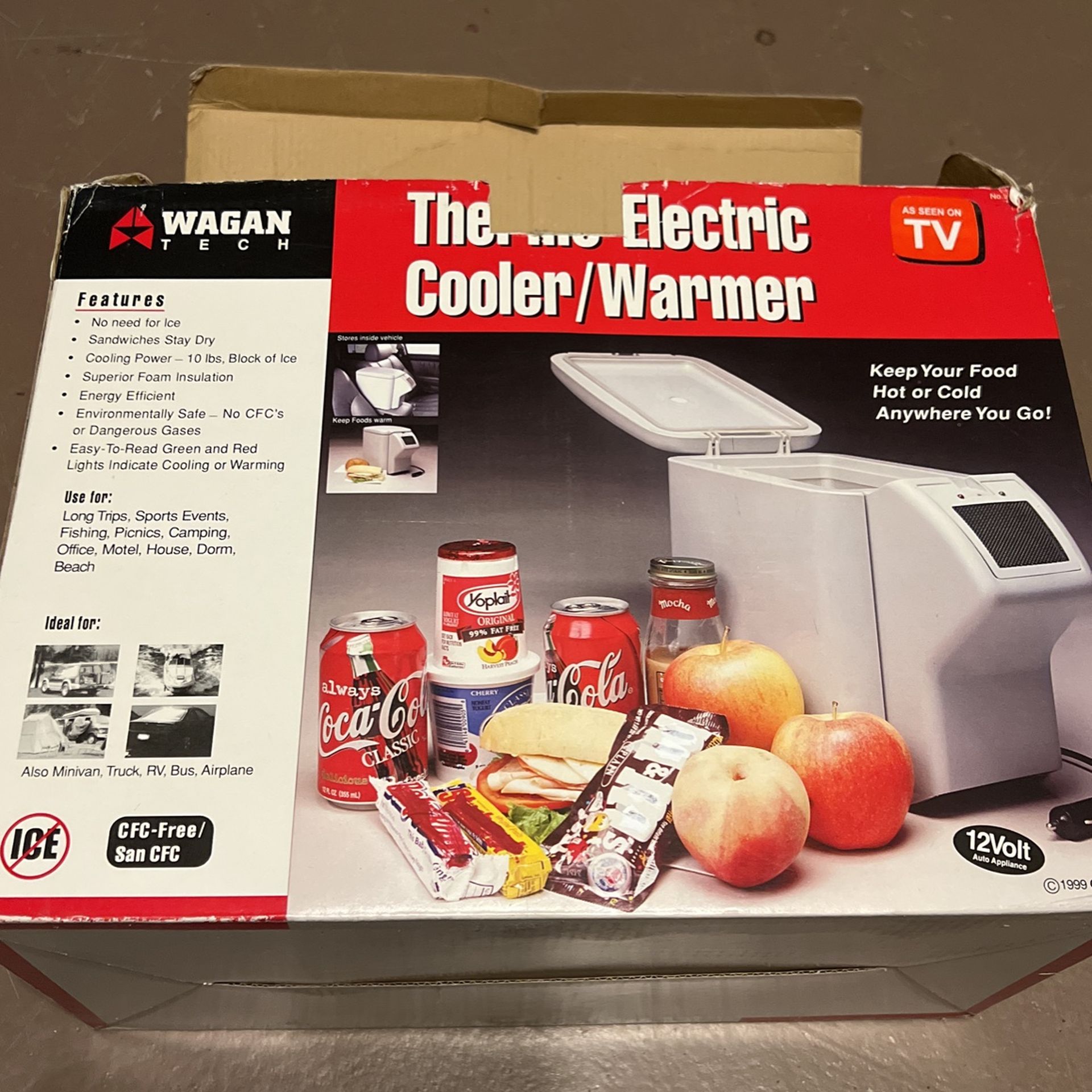 Wagan Tech Personal Fridge/Warmer 6 Liter Cap. Portable Car Travel Cooler