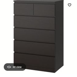 Ikea Malm 6 Drawer Dresser