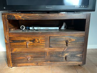 Rustic Wood TV Stand
