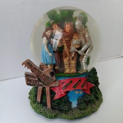 Vintage THE WIZARD OF OZ Haunted Forest 7" Musical Waterglobe Snowglobe 2004 