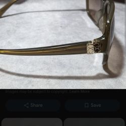 Used Good Condition Oversized Olive Coach Sunglasses No Case