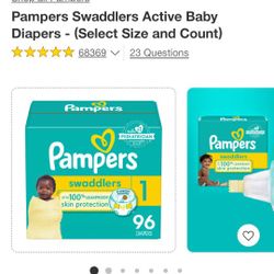 2 Boxes Pampers