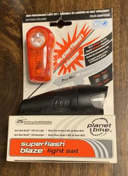 Planet bike Blaze & Superflash Lights - New