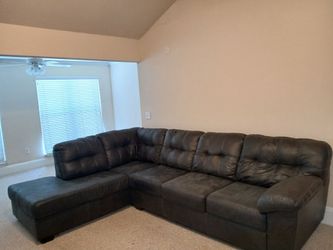 Black  Sectional couch
