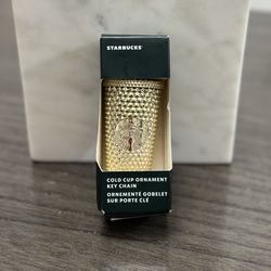 Starbucks Ornament Gold Studded Cup