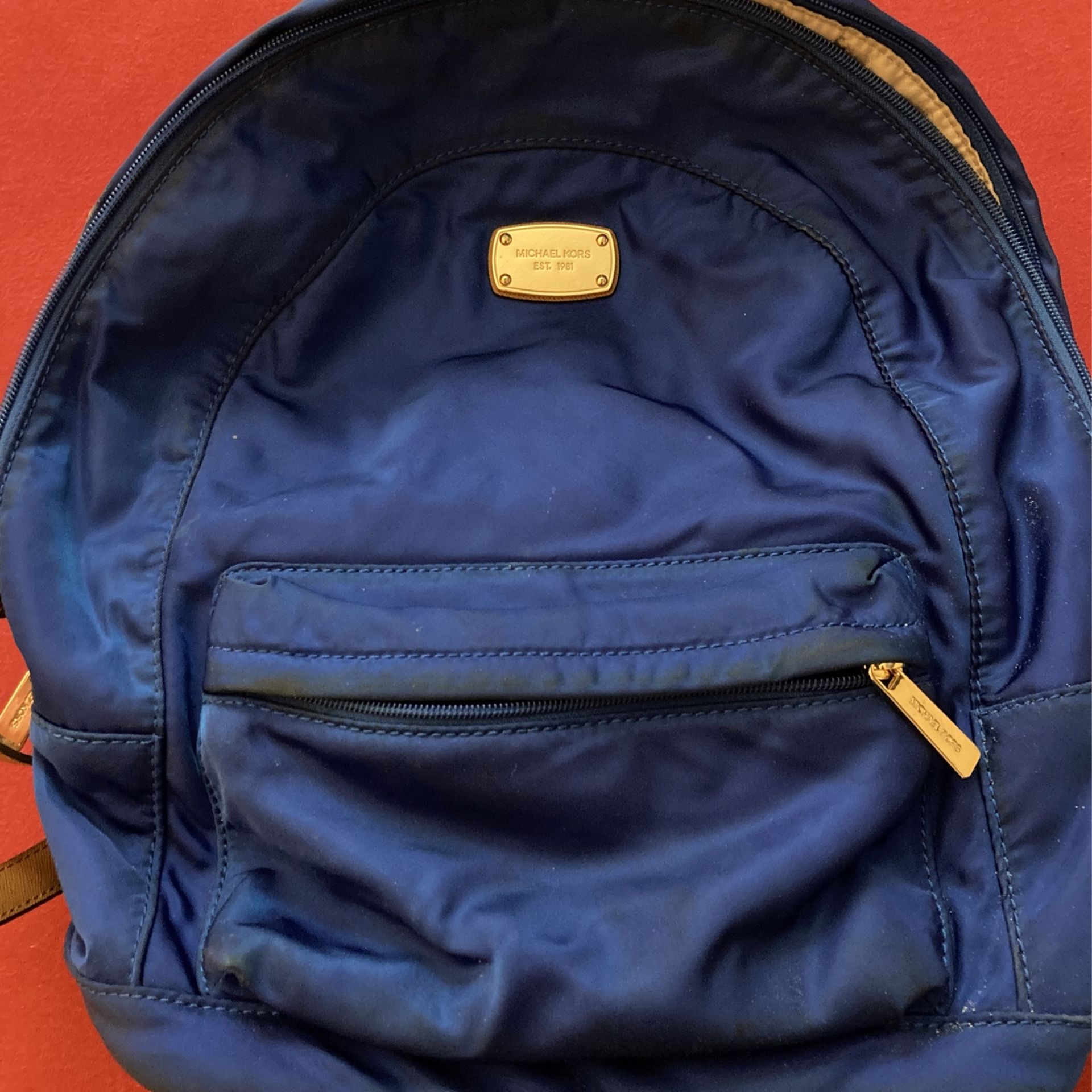 Michael Kors Blue Backpack