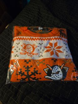 Anaheim ducks hockey ugly  Xmas sweater