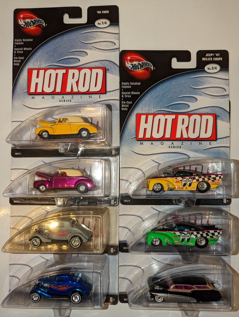 Hot Wheels 100% 2002 Hot Rod Magazine Series Set