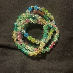 Green Glass Bracelets