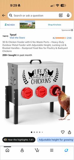 Metal Chicken Feeder